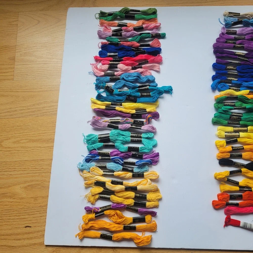 Vintage Embroidery Floss Lot JP Coats American Thread Co Star Six Strand